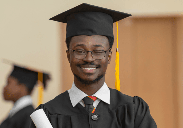 graduate smiling
